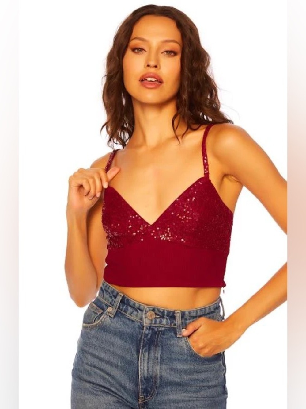 Susana Monaco sequin bra